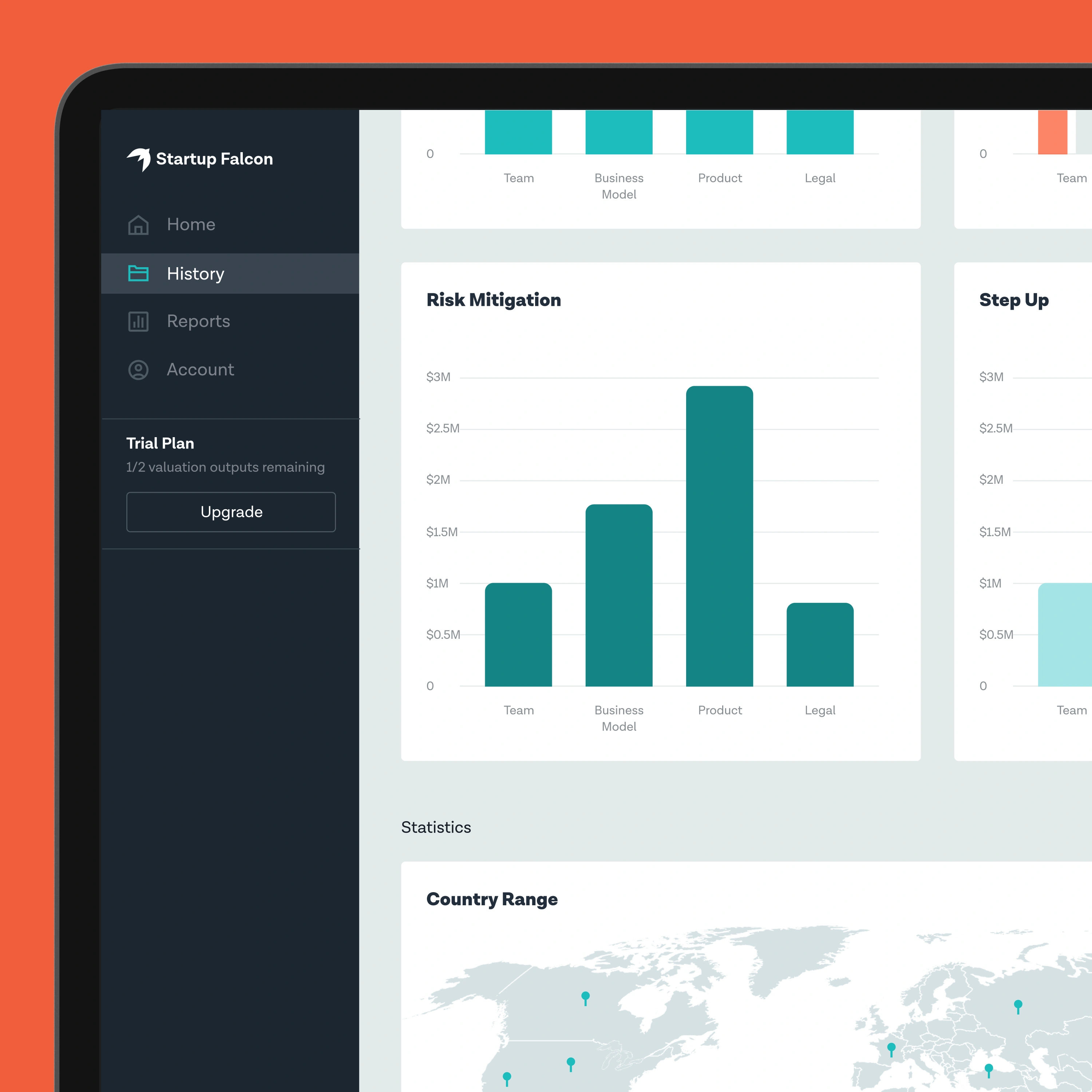 Startup Falcon product design
